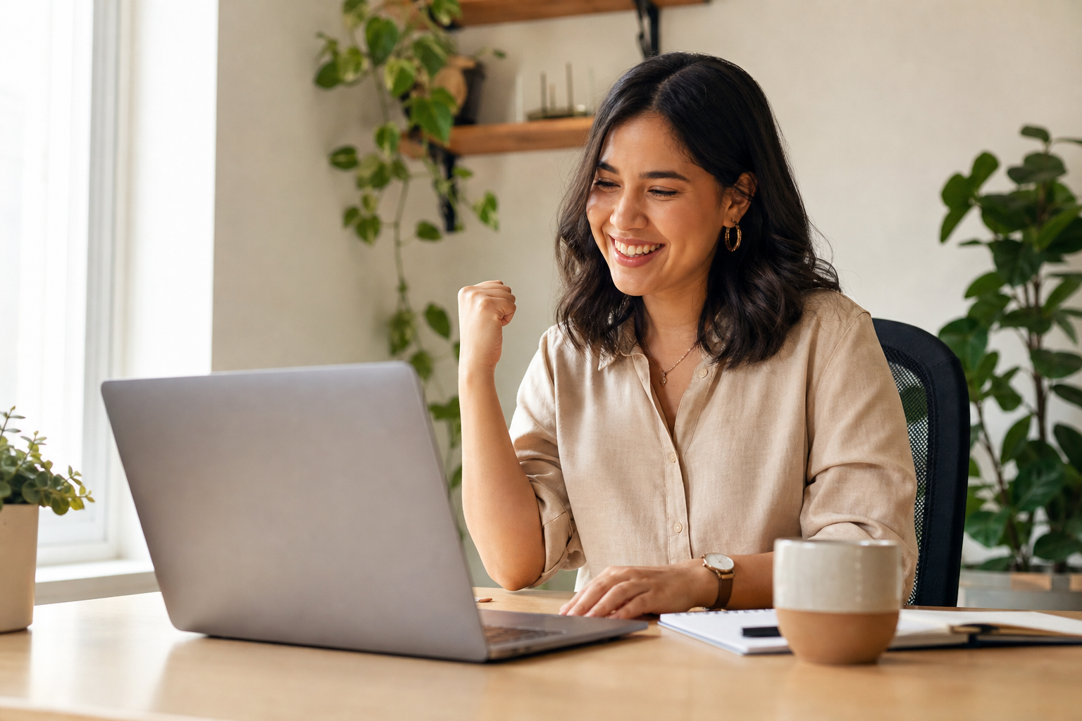 Freelancer revisando presupuesto aprobado